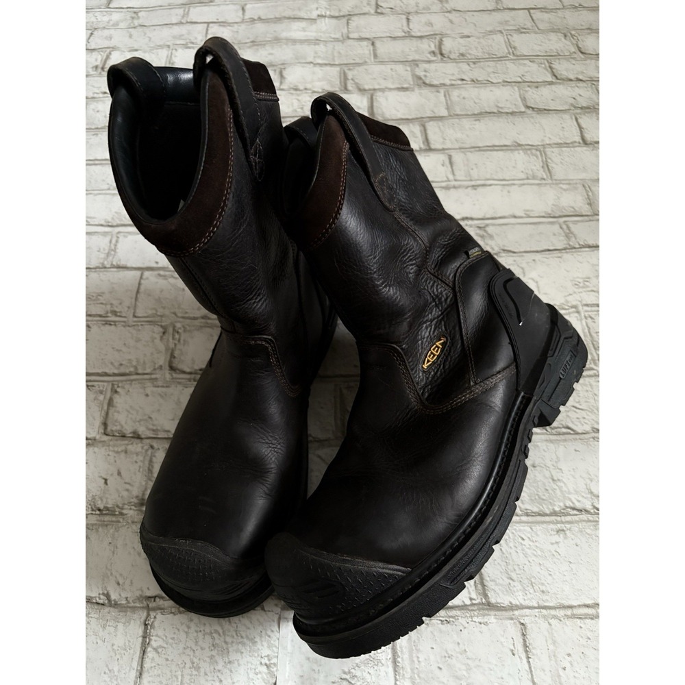 Keen Men Philadelphia Wellington Cascade‎ Brown/Black Carbon Toe Waterproof 11.5